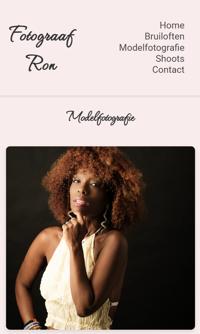 Fotografie Portfolio Showcase Mobile